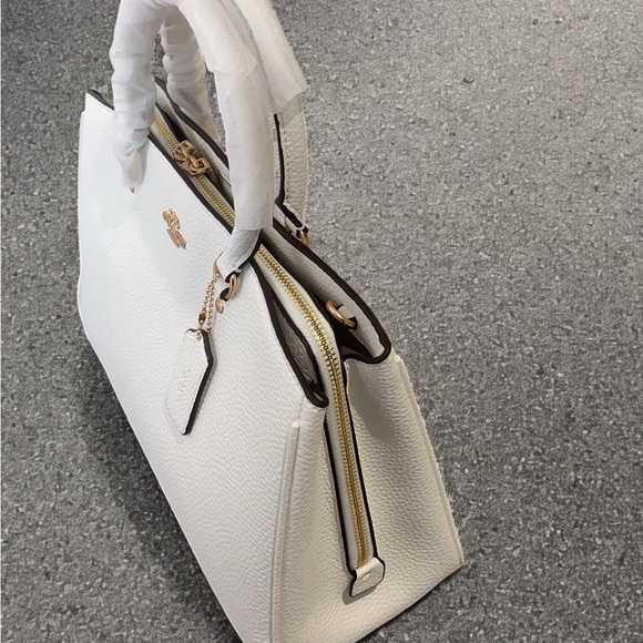 Coach White Leather Handbag - Picture 3 of 9